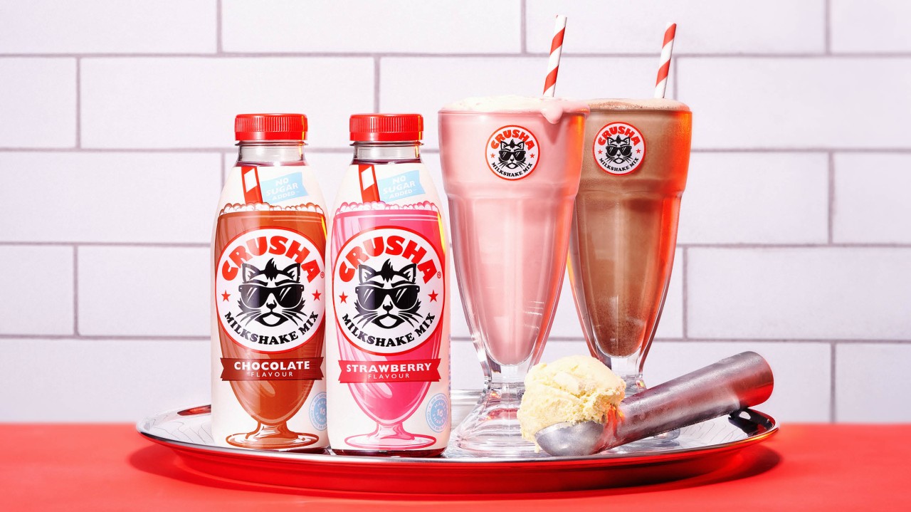 Outlaw Gives Milkshake Brand Crusha a Nostalgic Look Straight Out of a ’50s Diner