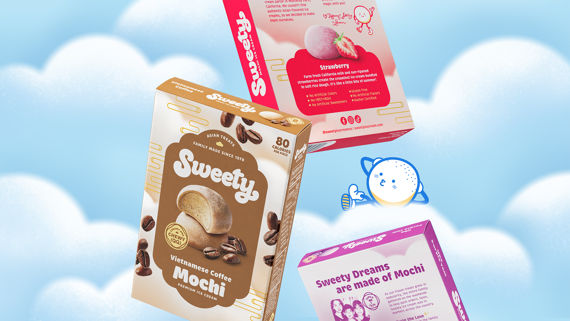 Chase Design Group Refreshes Family-Run Mochi Brand Sweety Ice Cream