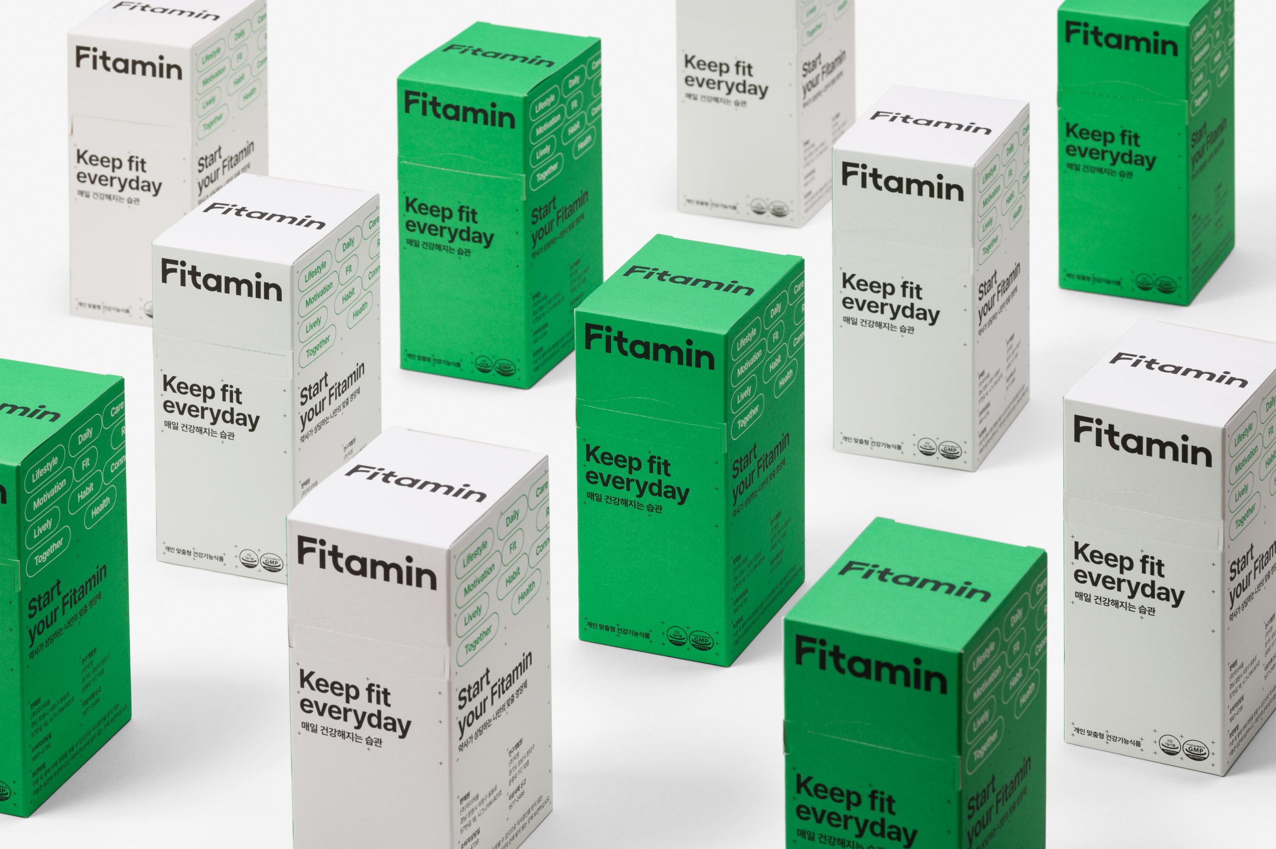 Korean Supplement Brand Fitamin’s Sleek, Efficient Look Isn’t Afraid to Play with Color