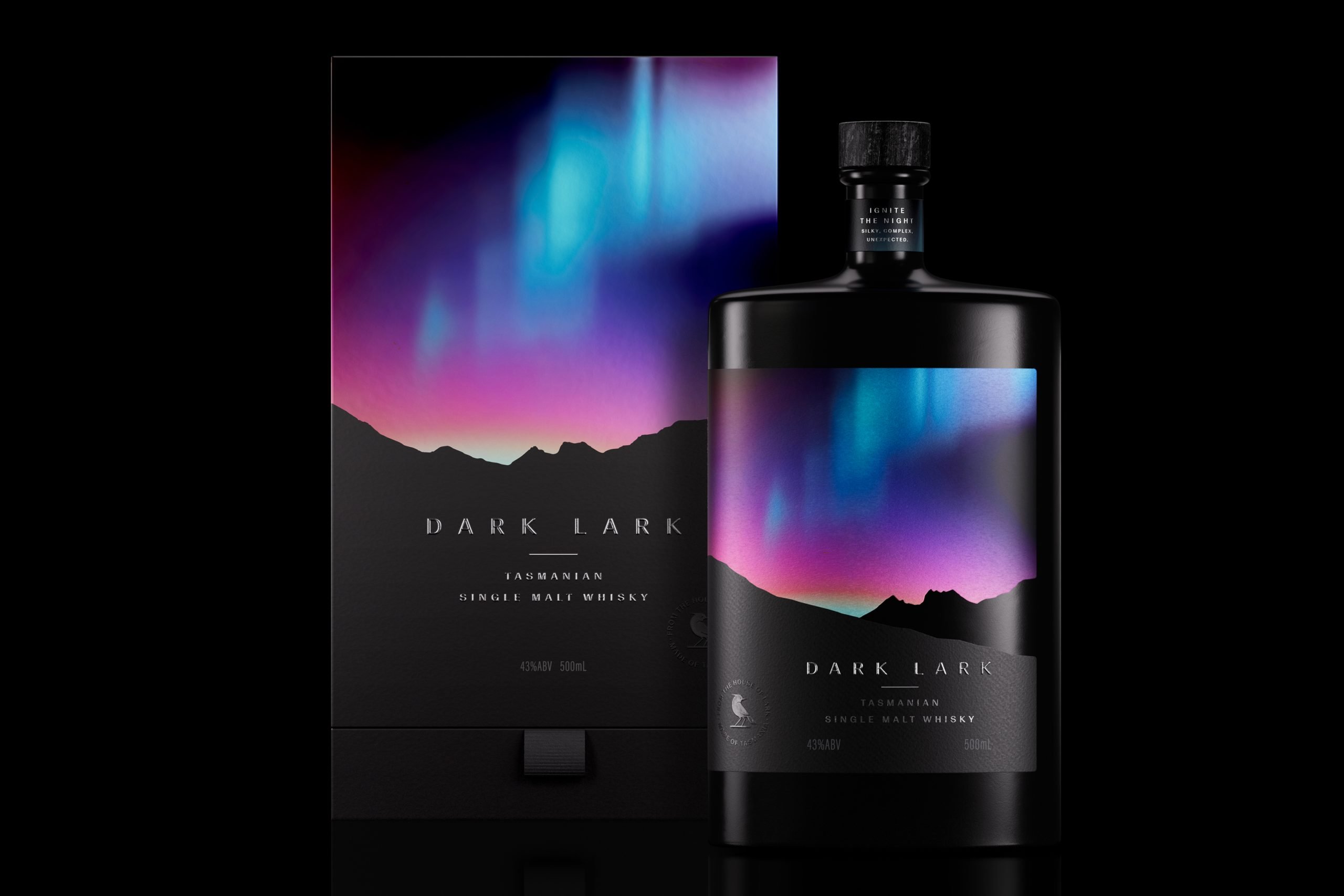 Dark Lark Honors This Weekend’s Surprise Auroras with a Gorgeous Southern Lights-Inspired Bottle