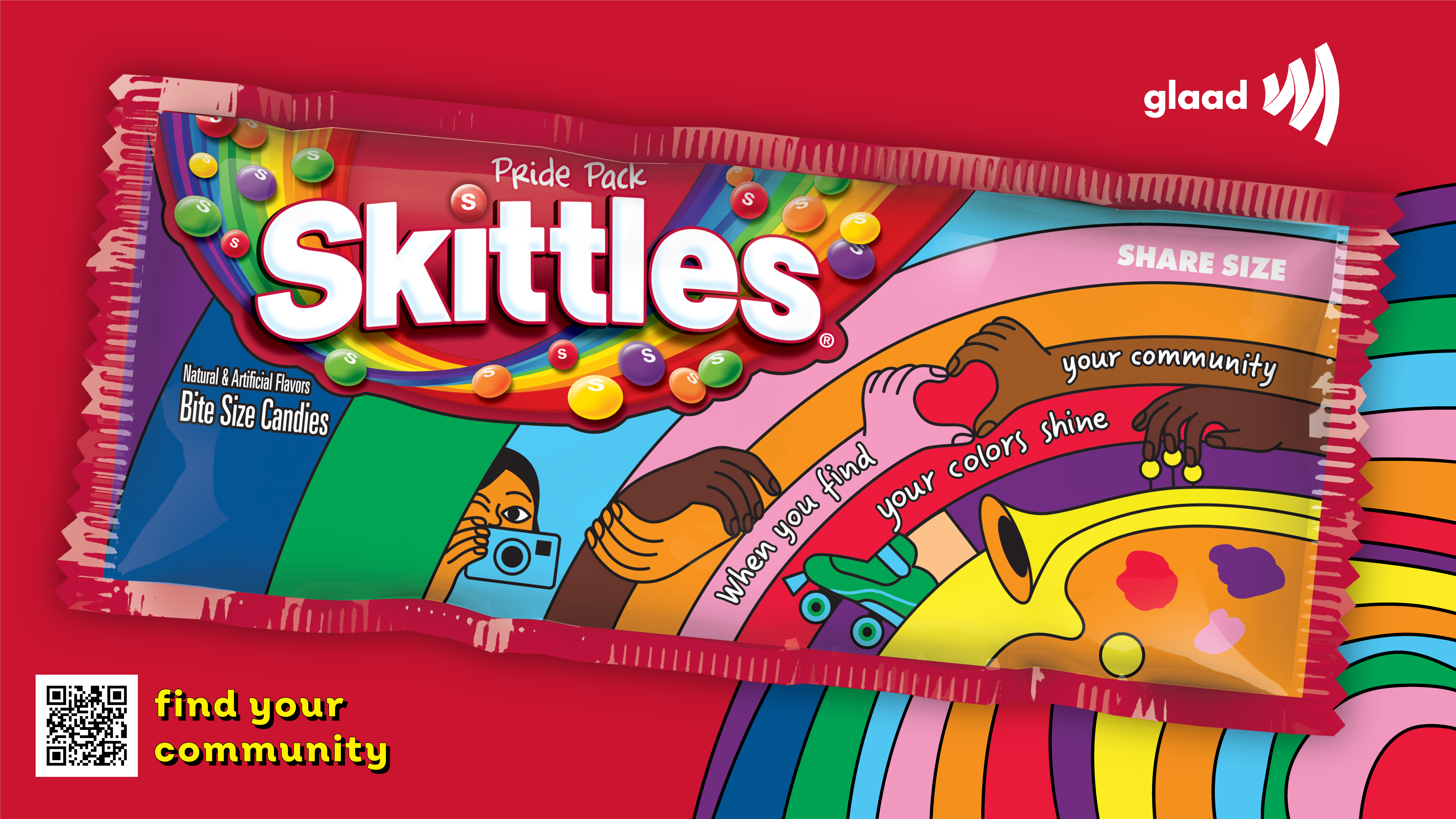 Skittles Honors Their Rainbow Roots with a Charming and Charitable Pouch for Pride 2024