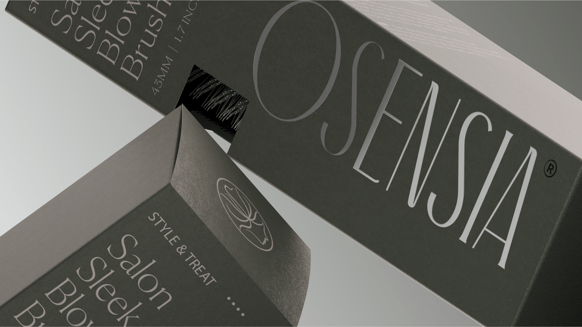 Osensia Hair Care Delivers Elegant Typography and Earthy Tones