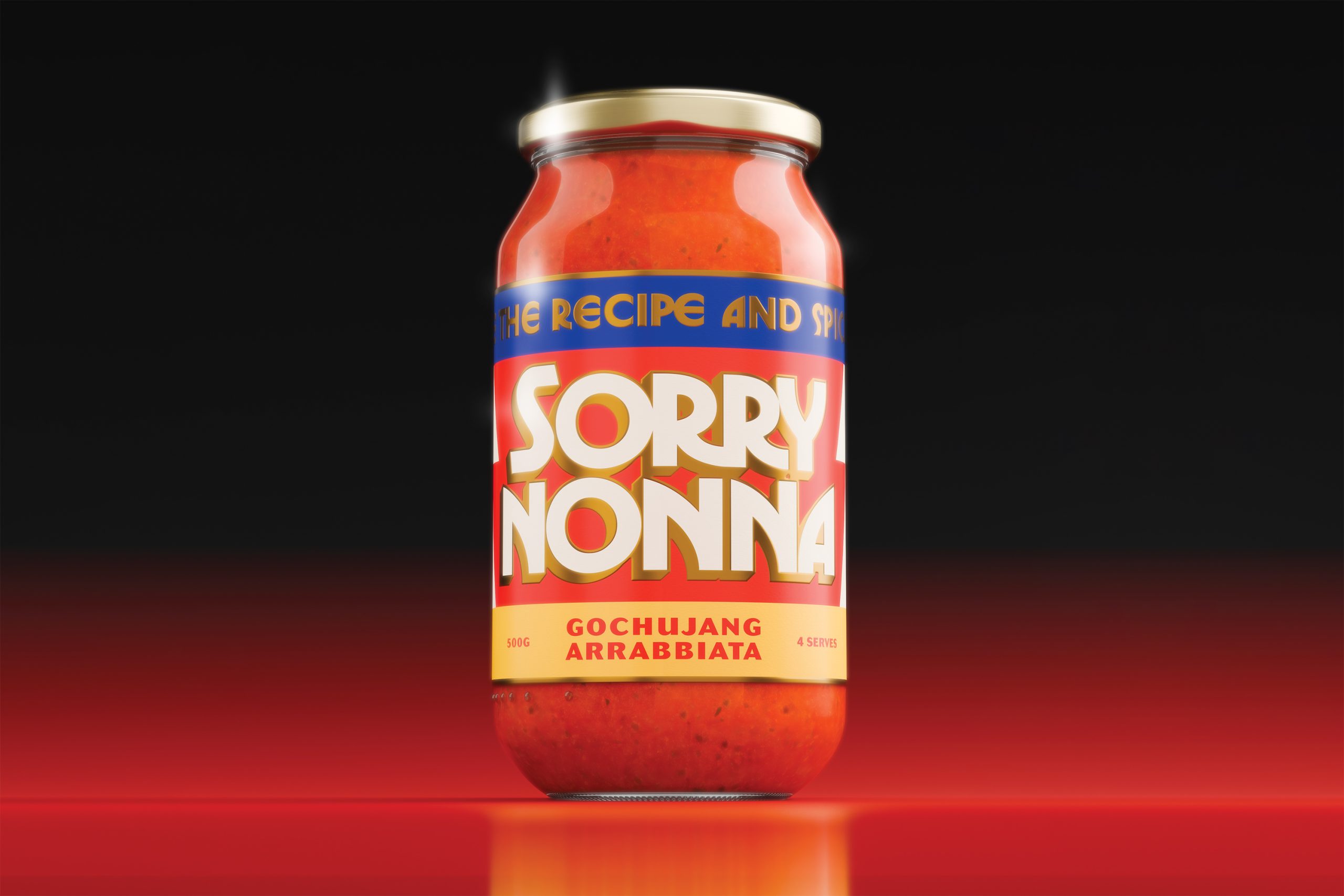 Sorry Nonna Grounds Their Sneaky Subversion of Arrabbiata in Charming, Nostalgic Design