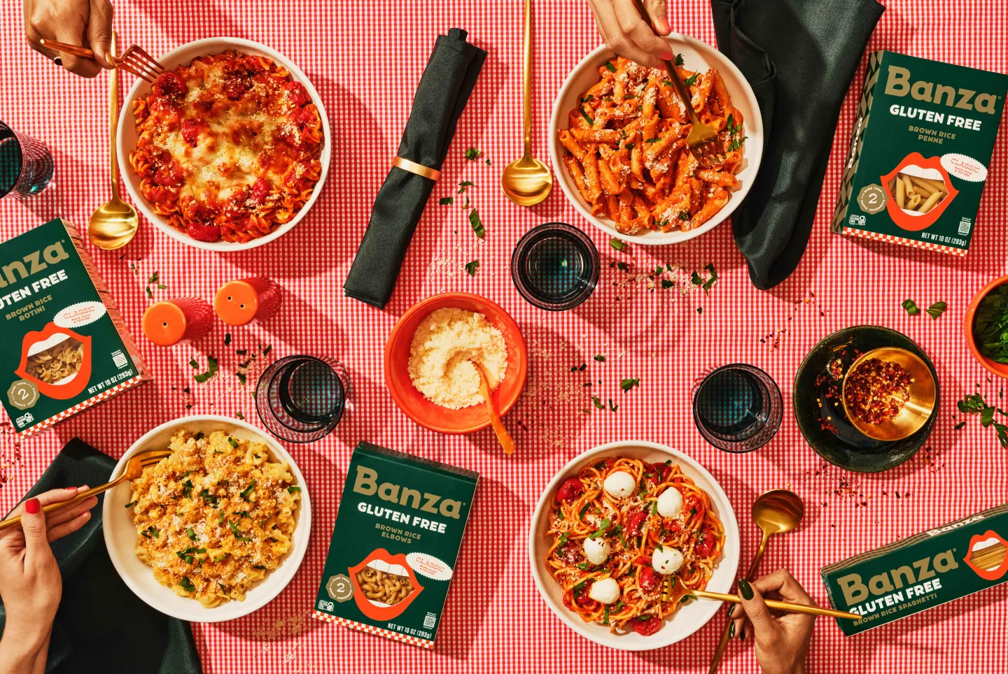 Banza Introduces Brown Rice Pasta In Delightful Green Packaging