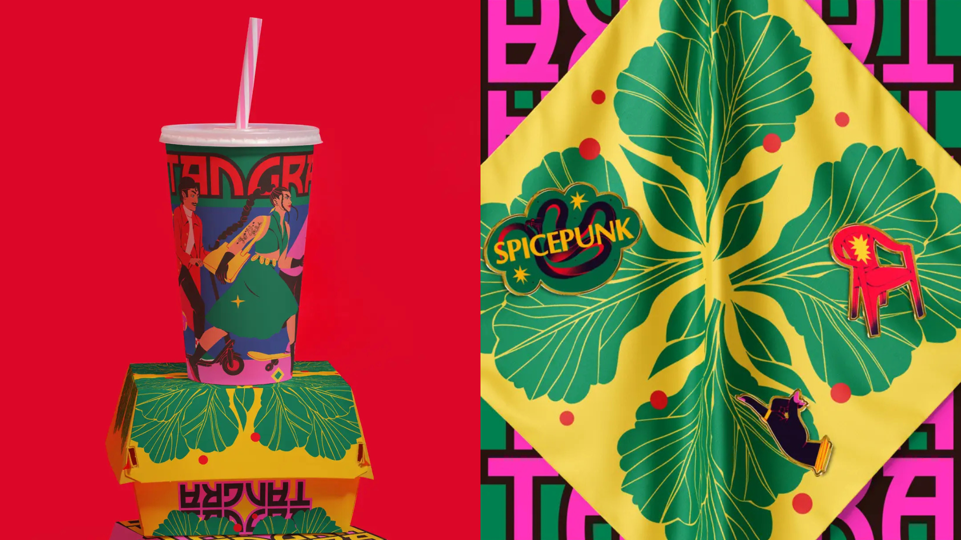 TANGRA Turns Fast Food Into a Full Throttle Graphic Spectacle