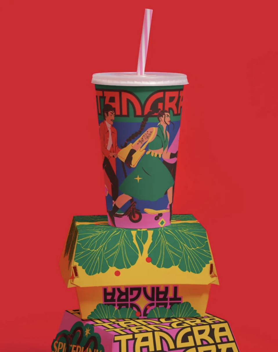 TANGRA Turns Fast Food Into a Full Throttle Graphic Spectacle