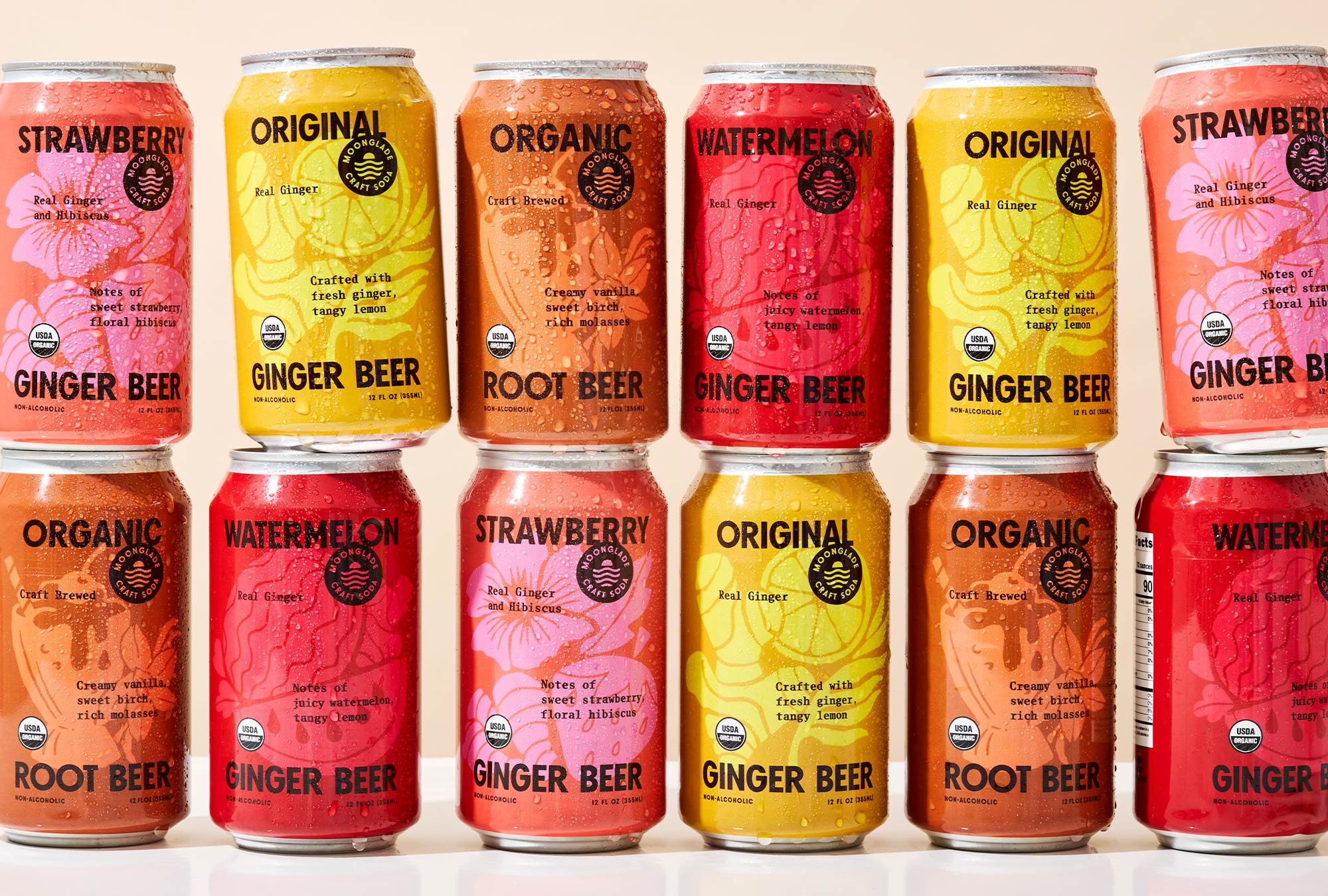 Moonglade Soda’s Redesign Brings California Clean to the Cooler