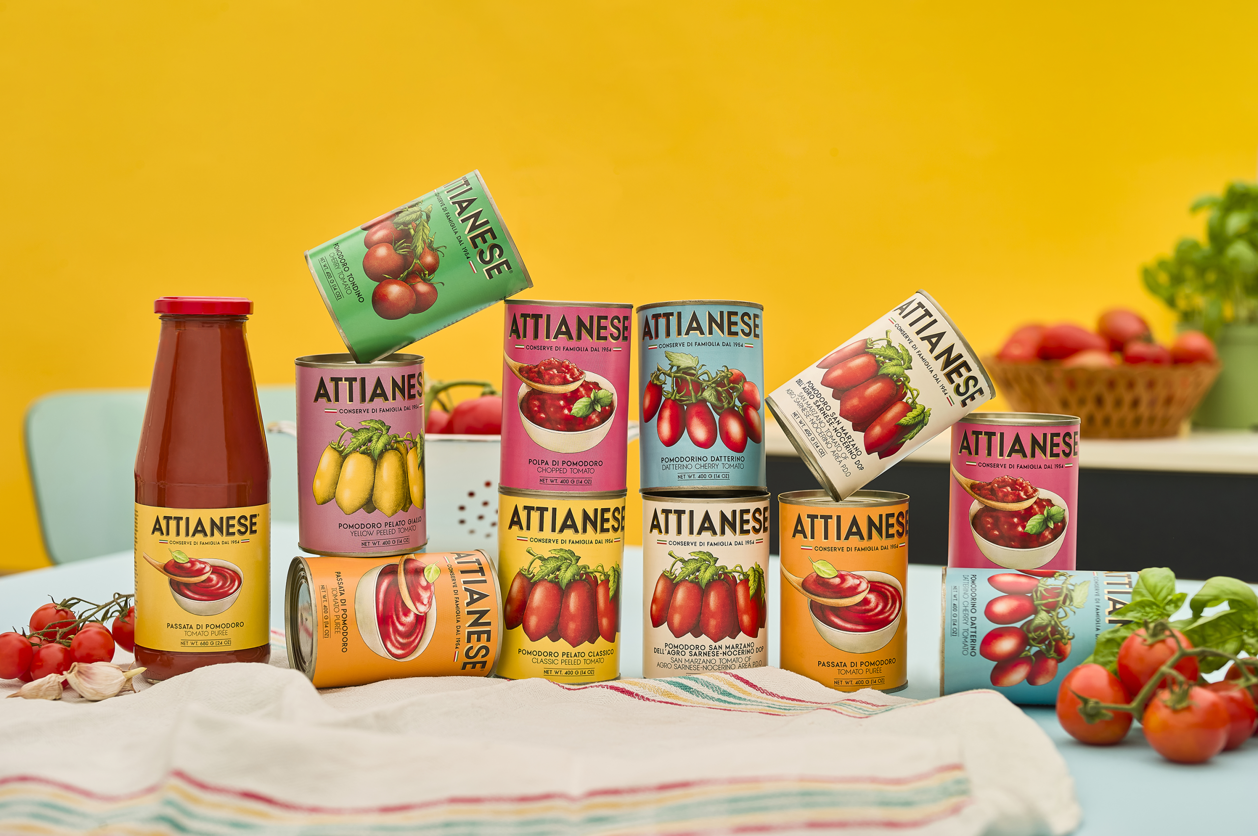 nju:design Revives 1950s Italian Illustration for Attianese Conserve