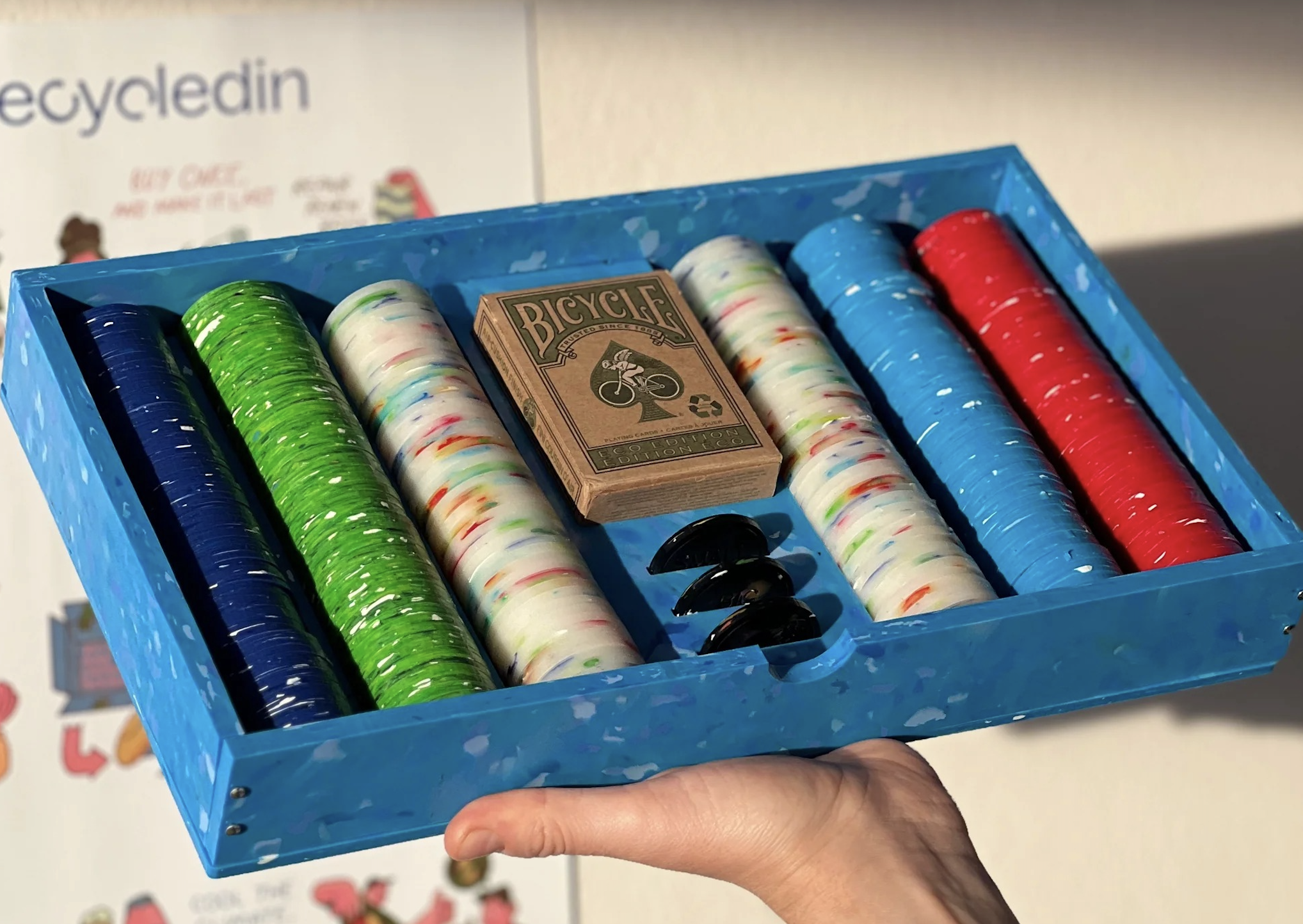 Recycledin Creates World’s First Recycled Poker Set