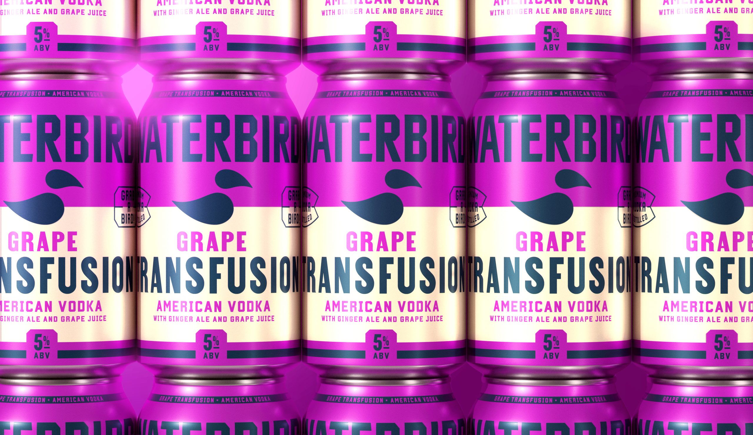 Bold, Athletic Type Brings Waterbird’s RTD Cocktails to Life