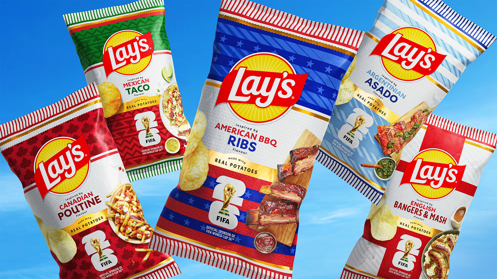Lay’s Turned Soccer Scarves Into Country-Coded Chip Bags For The World Cup