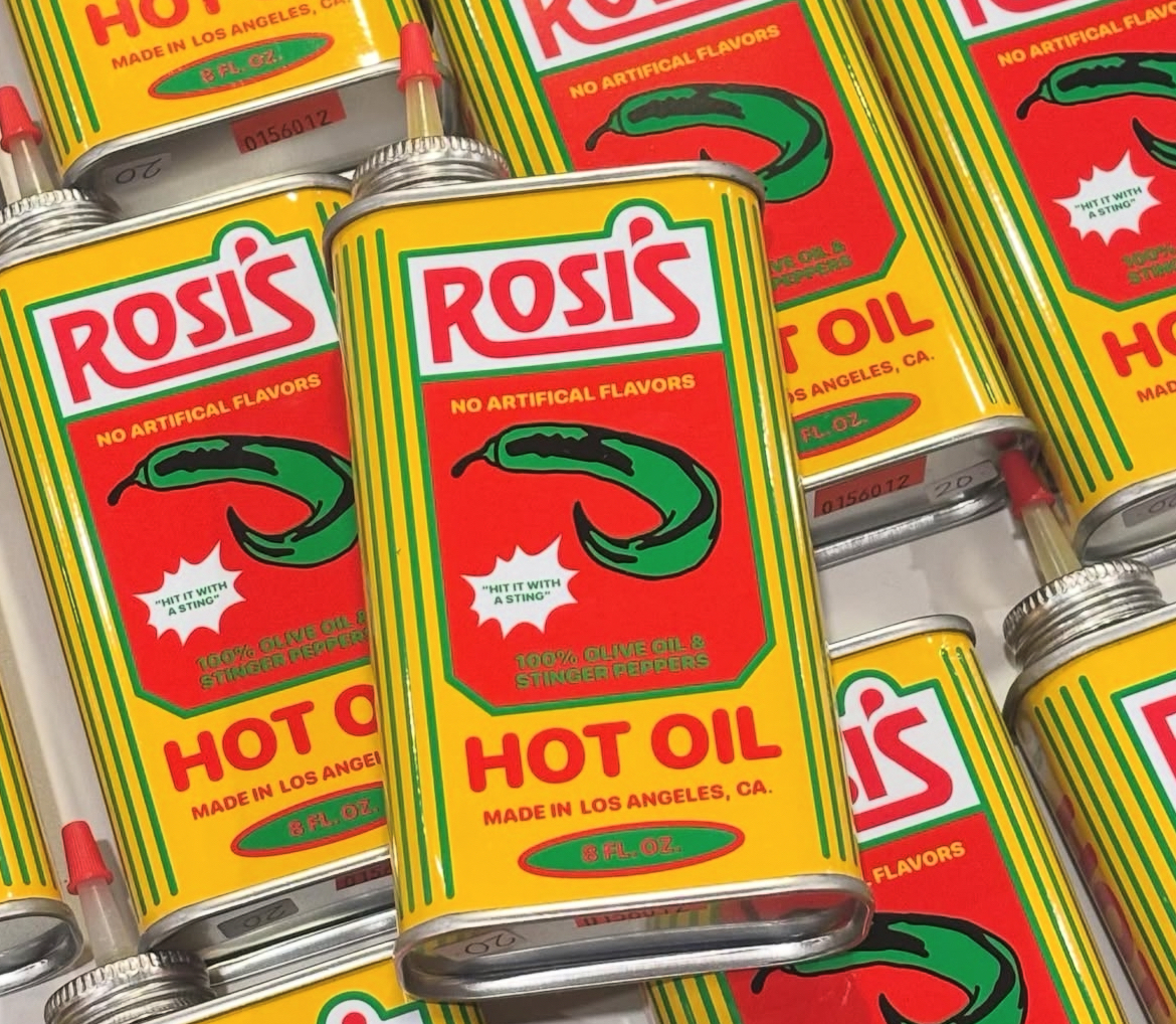 Rosi’s Charms Pizza Lovers Everywhere with its Clever Oil Can Bottle and Retro Pizzeria Look