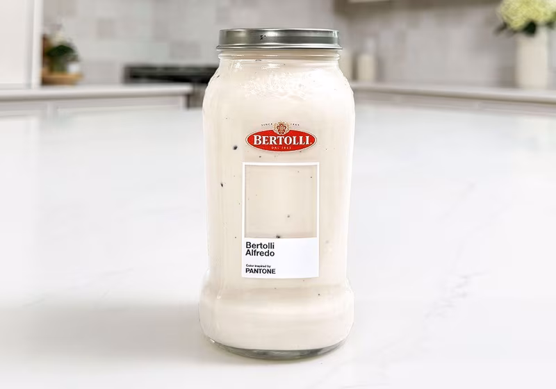 Pantone x Bertolli Collab Wants To Paint Your Kitchen In a Creamy Alfredo Color