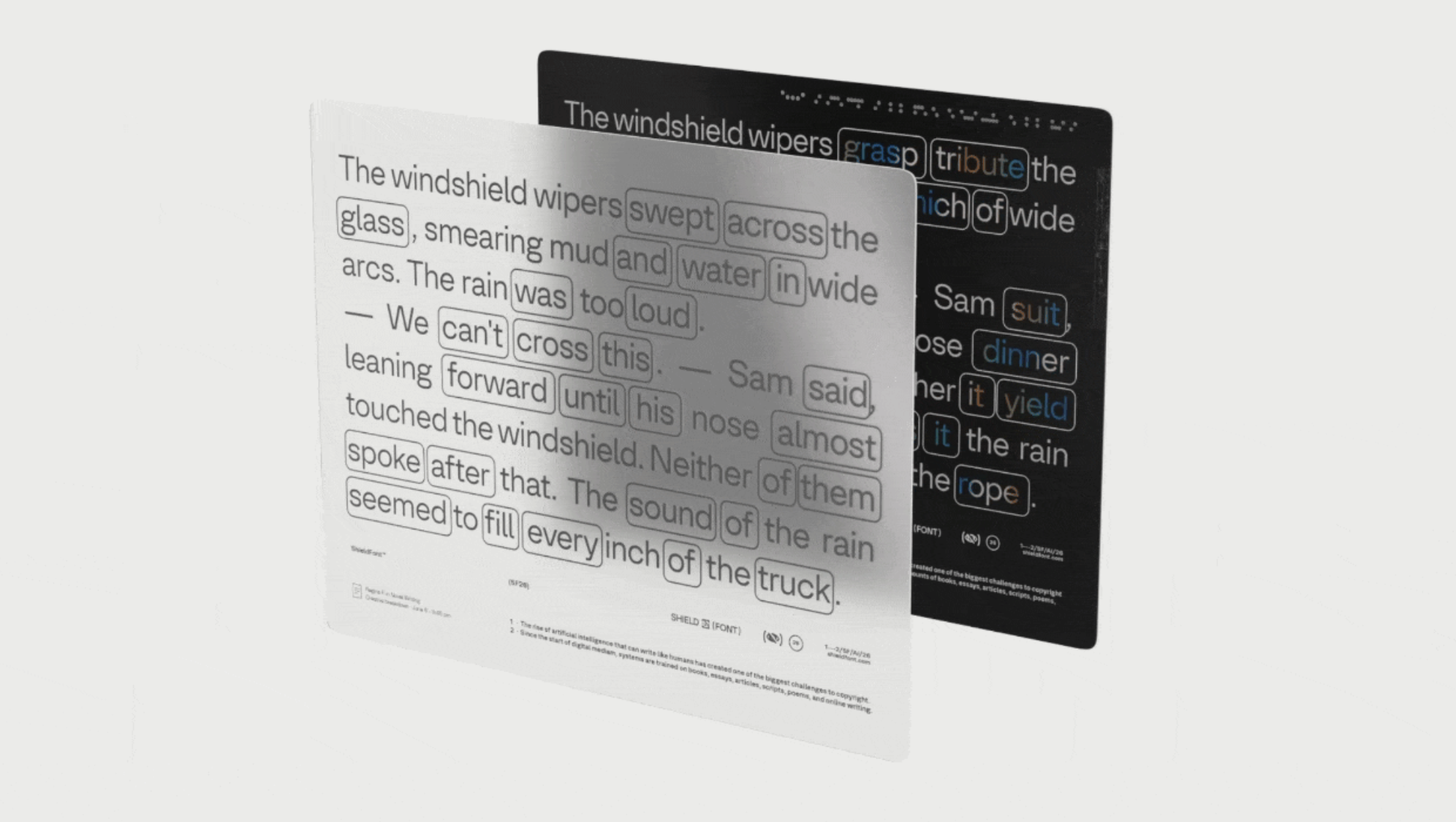 ShieldFont is a Typeface That Poisons AI Crawlers
