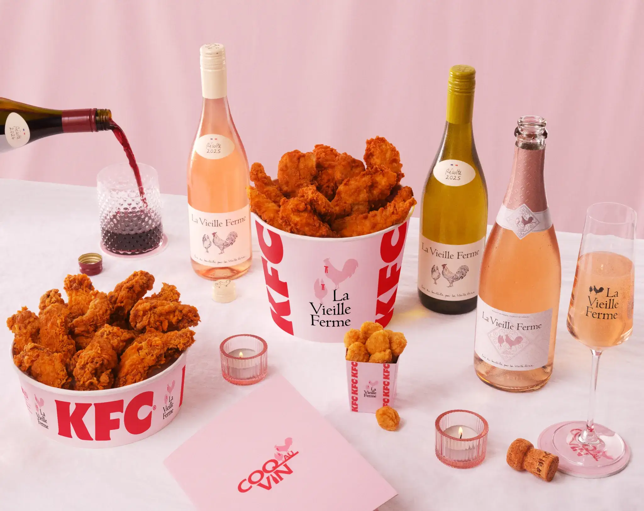 KFC and La Vieille Ferme Collab, Proving Chicken Goes With Everything