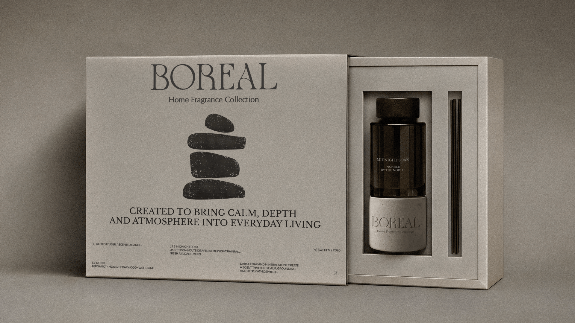 Boreal Points North Through Stone and Scent