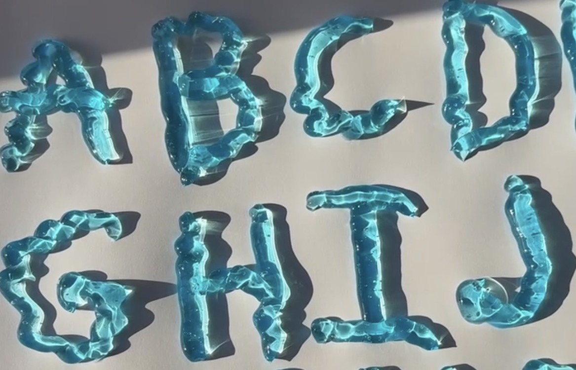 Tour de Type: Valeria Kokur Embraces Physical Creative Process By Making Fonts Out of Materials Like Olive Oil and Shaving Cream