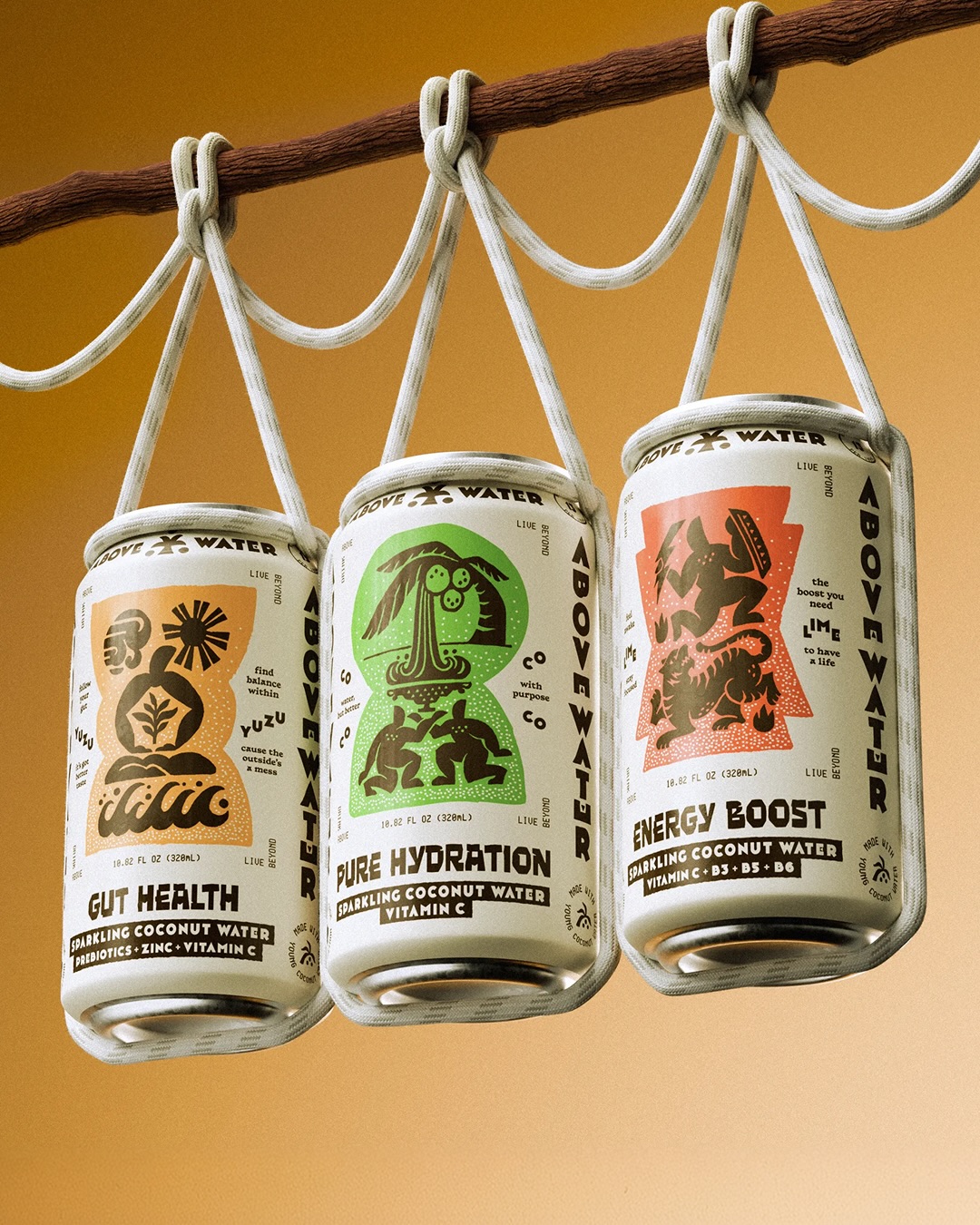 Above Water Brings Folksy Design to Canned Coconut Water