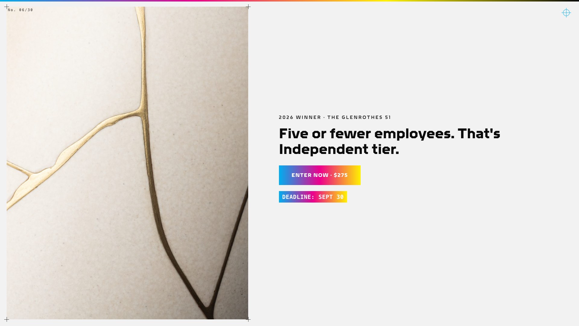 Five or fewer people? Your entry is $275, not $385