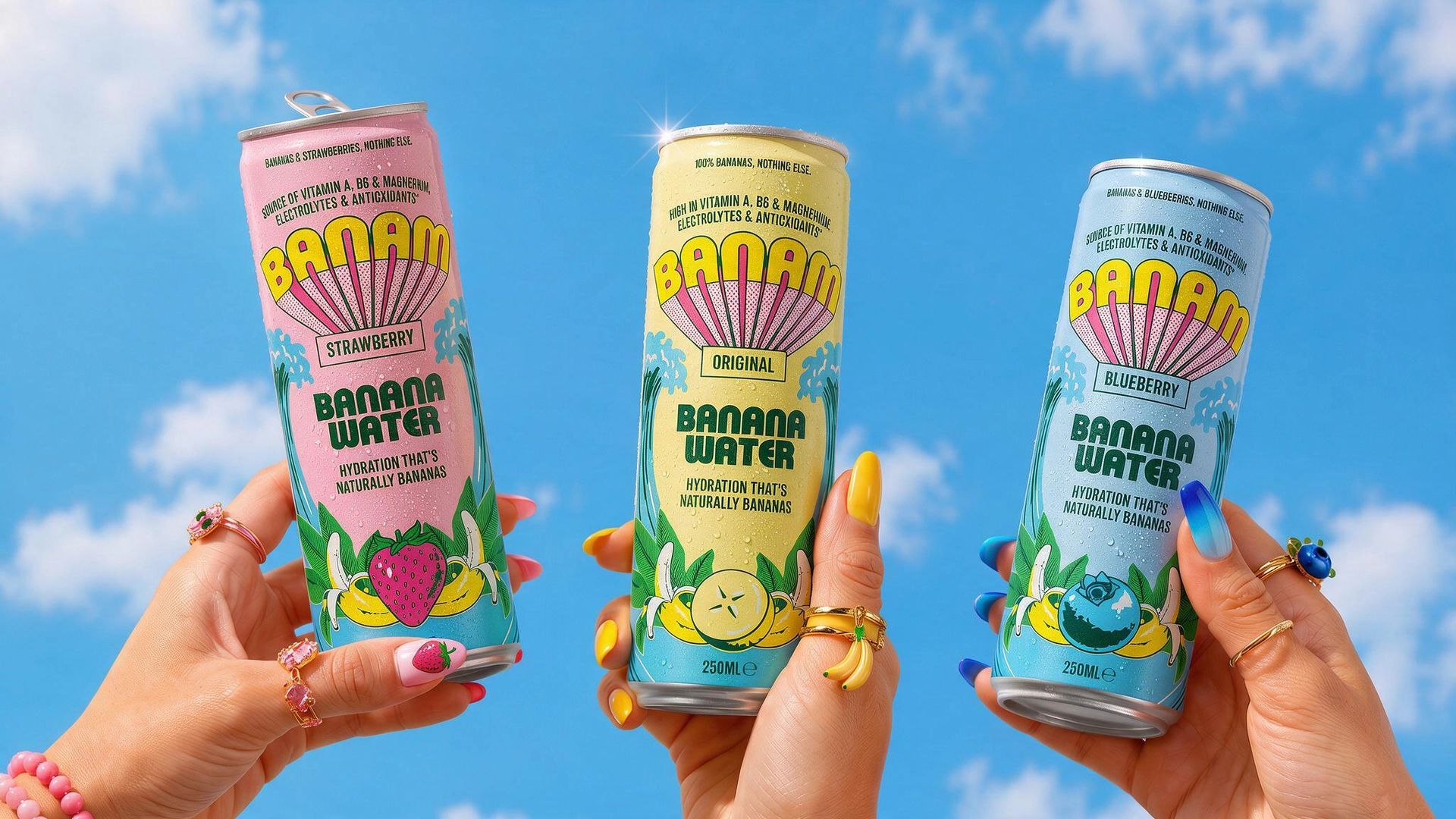 White Bear Goes 100% Bananas for Banana Water With Banam