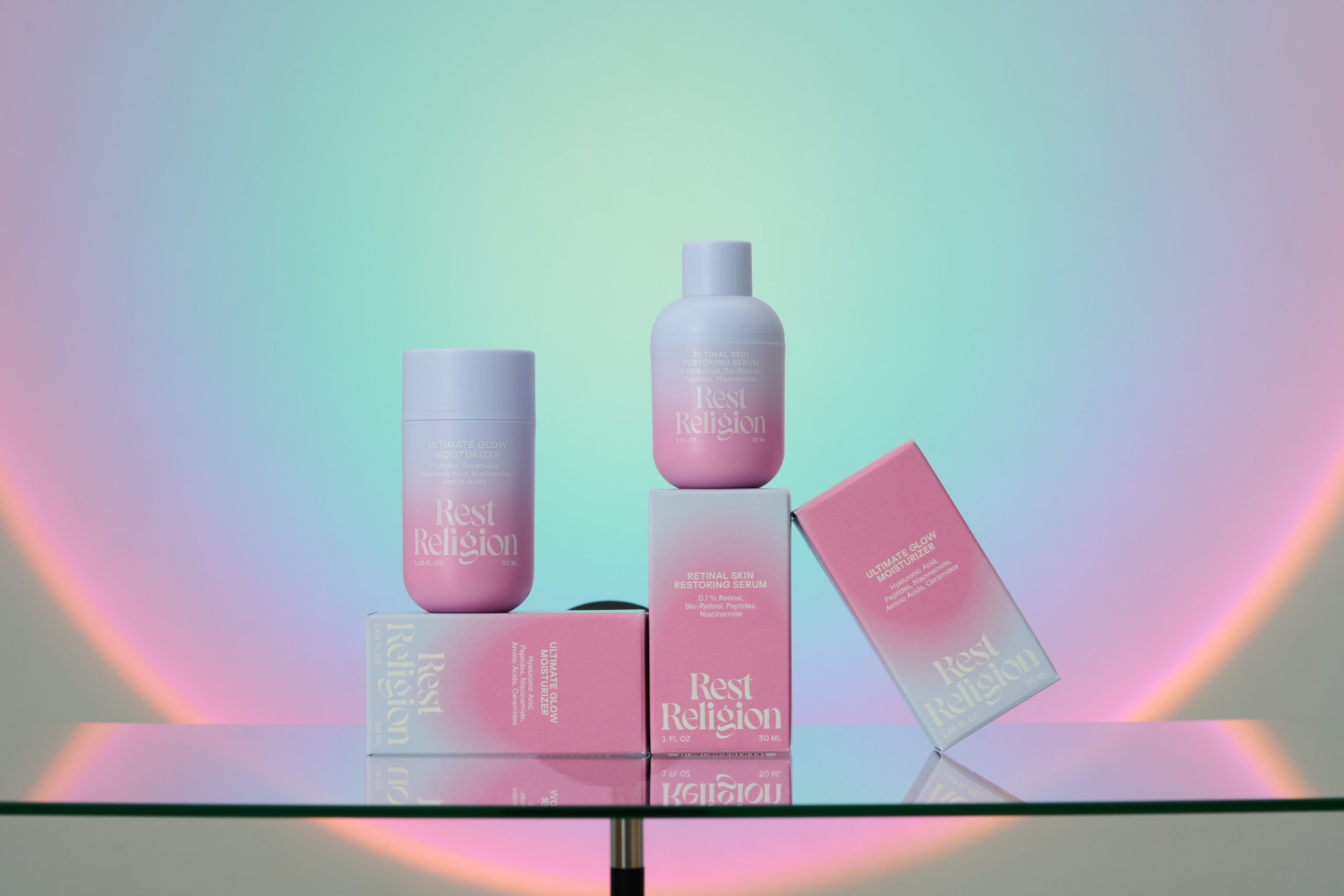 Rest Religion Gives Skincare a Heavenly Glow With Its Holy Halo Packaging