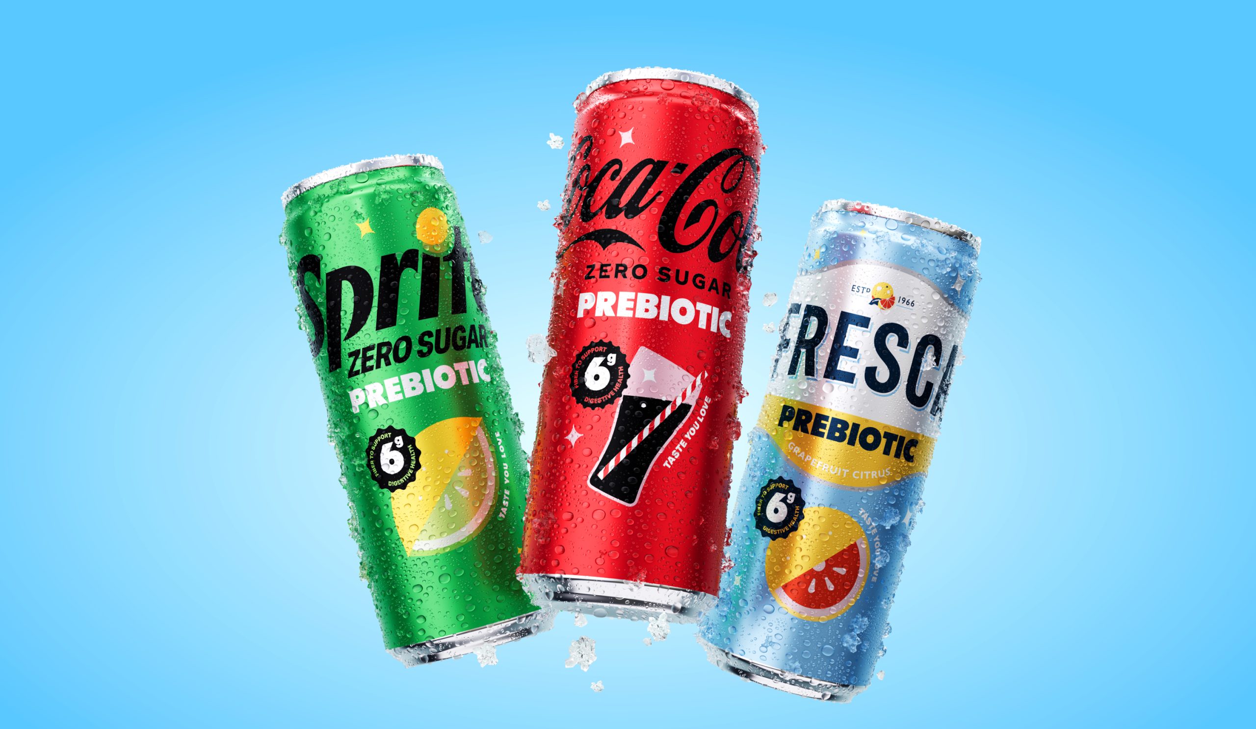 Coca-Cola Dives into Prebiotic Soda With Cohesive Designs For Their Three Flagship Flavors